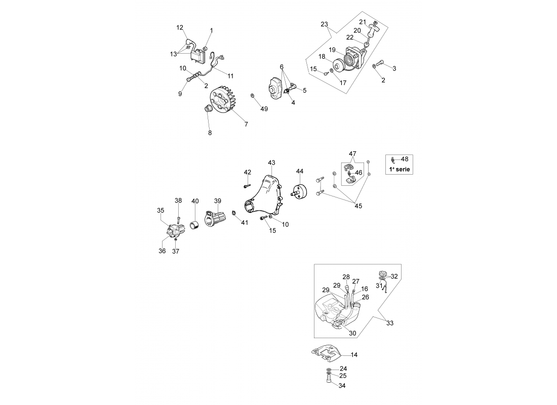 Arranque y tanque 725 S