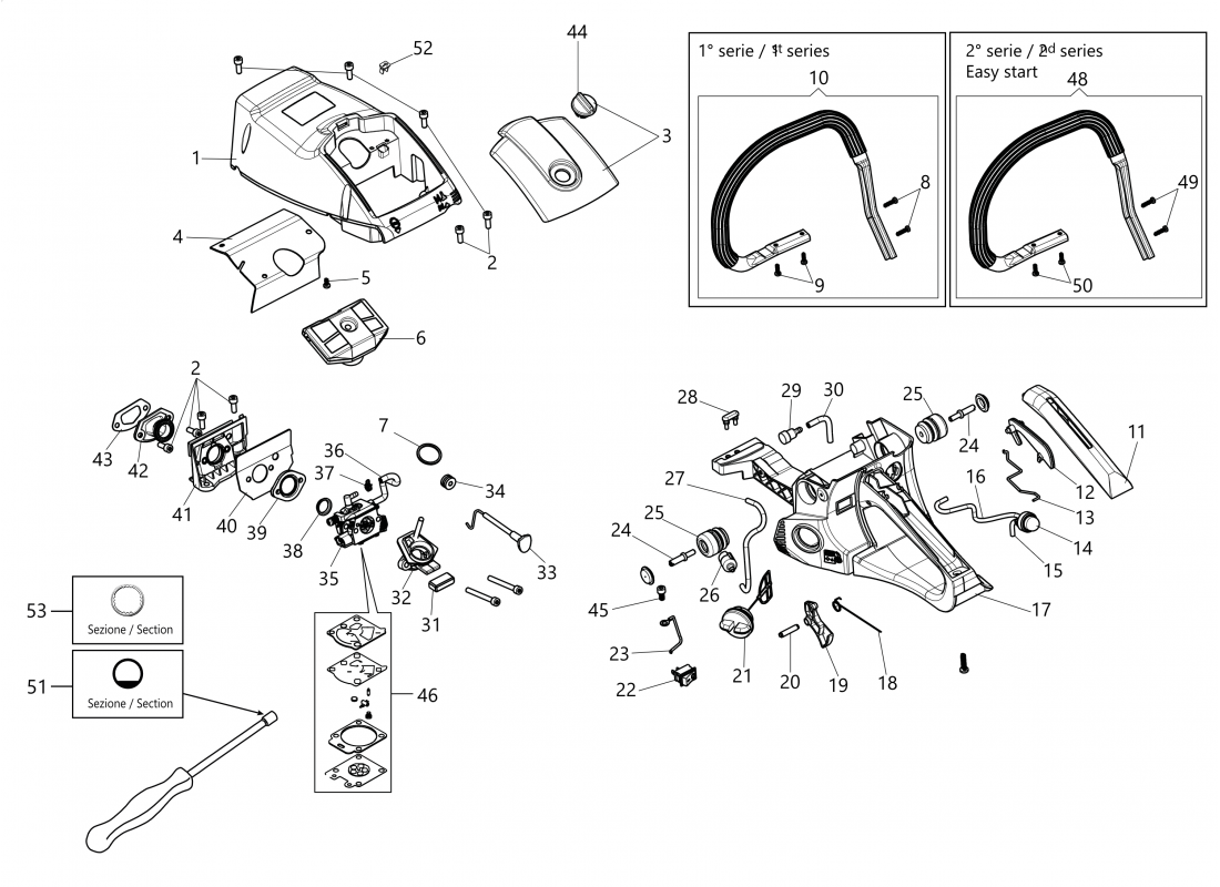 Tanque y filtro de aire GSH 510